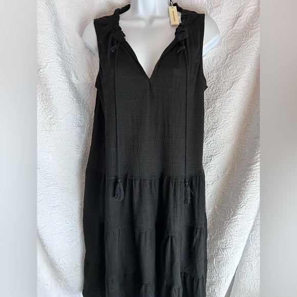 Max Studio sleeveless dress with tassel tie - Picture 2 of 4